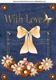With Love Orange Daisy Pocket Topper
