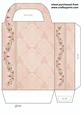 Peach Floral Gift Bag