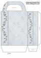 Silver Floral Gift Bag