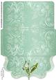 Green Lily of the Valley Clutch Bag Money/voucher Wallet