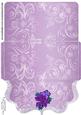Lilac Floral Clutch Bag Money/voucher Wallet