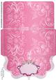 Pink Floral Clutch Bag Money/voucher Wallet 2