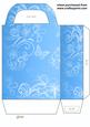 Blue Floral Butterfly Gift Bag
