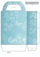 Light Blue Floral Butterfly Gift Bag