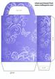 Purple Floral Butterfly Gift Bag