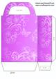 Raspberry Floral Butterfly Gift Bag