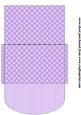 Lilac and White Money/voucher Wallet 1