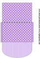 Lilac and White Money/voucher Wallet 4