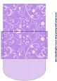 Lilac and White Money/voucher Wallet 6