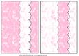 2 Pink Rose Card Front Blanks