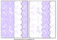 2 Purple Rose Card Front Blanks