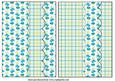 2 Blue Poppy Card Front Blanks