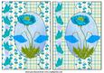 2 Blue Poppy Card Fronts