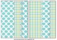 2 Teal Gerbera Card Front Blanks