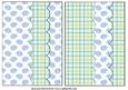 2 Blue Gerbera Card Front Blanks