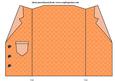 Orange Beach Days Jacket Shaped Card Blank 1