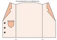 Orange Beach Days Jacket Shaped Card Blank 2