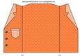 Orange Beach Days Jacket Shaped Card Blank 4