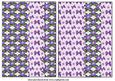 2 Purple Floral Card Front Blanks 1