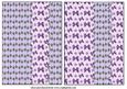 2 Purple Floral Card Fronts Blanks 2