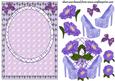 Purple Floral Shoes Card Front