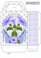 Blue Floral Shoe Gift Bag