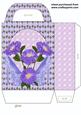 Purple Floral Shoe Gift Bag