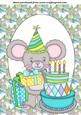 Cute Birthday Mouse Topper 4