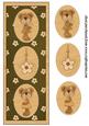 Olive Floral Bears Card Front 1