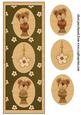 Olive Floral Bear Card Front 2