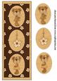 Brown Floral Bear Card Front 1