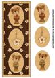 Brown Floral Bear Card Front 2