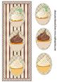 Chocolate and Cream Cupcake Card Front