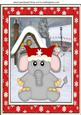 Red Christmas Elephant Topper 3
