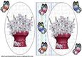 Butterflies and Flowers Oval Card Front 3