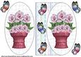 Butterflies and Flowers Oval Card Front 6