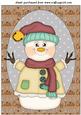 Cozy Snowmman Topper B