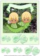 Blonde Haired Baby Boys Peas in a Pod Card Front 1