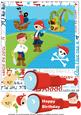 Pirate Boy Birthday Card Front 1
