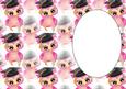 Pink Graduation Owl Insert
