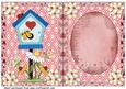Red Bird House Insert
