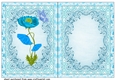 Blue poppies insert