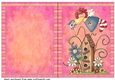 Garden angel cut and fold card 1