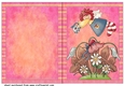 Garden angel cut and fold card 2