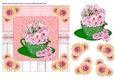 Pink floral card front 2