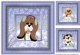 3 Snow dogs card fronts/toppers 2