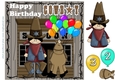 Age 2/3 Birthday cowboy card front