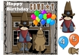 Age 4/5  Birthday cowboy card front 