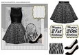 Black 21/30 fashion card front