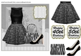 Black 40/50 fashion card front